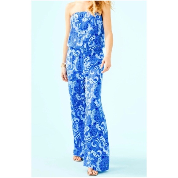 Lilly Pulitzer Pants - Lily Pulitzer strapless jumpsuit, size xxs